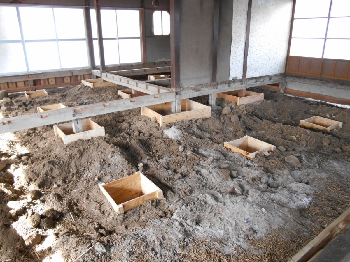 画像:基礎の補強・ 打ち直し