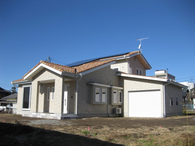 画像:広々リビングで