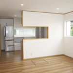 サムネイル:システムキッチン入替え:室内の明るいインテリアに合わせて明るめのカラーをセレクトしました。良い雰囲気に仕上げました。